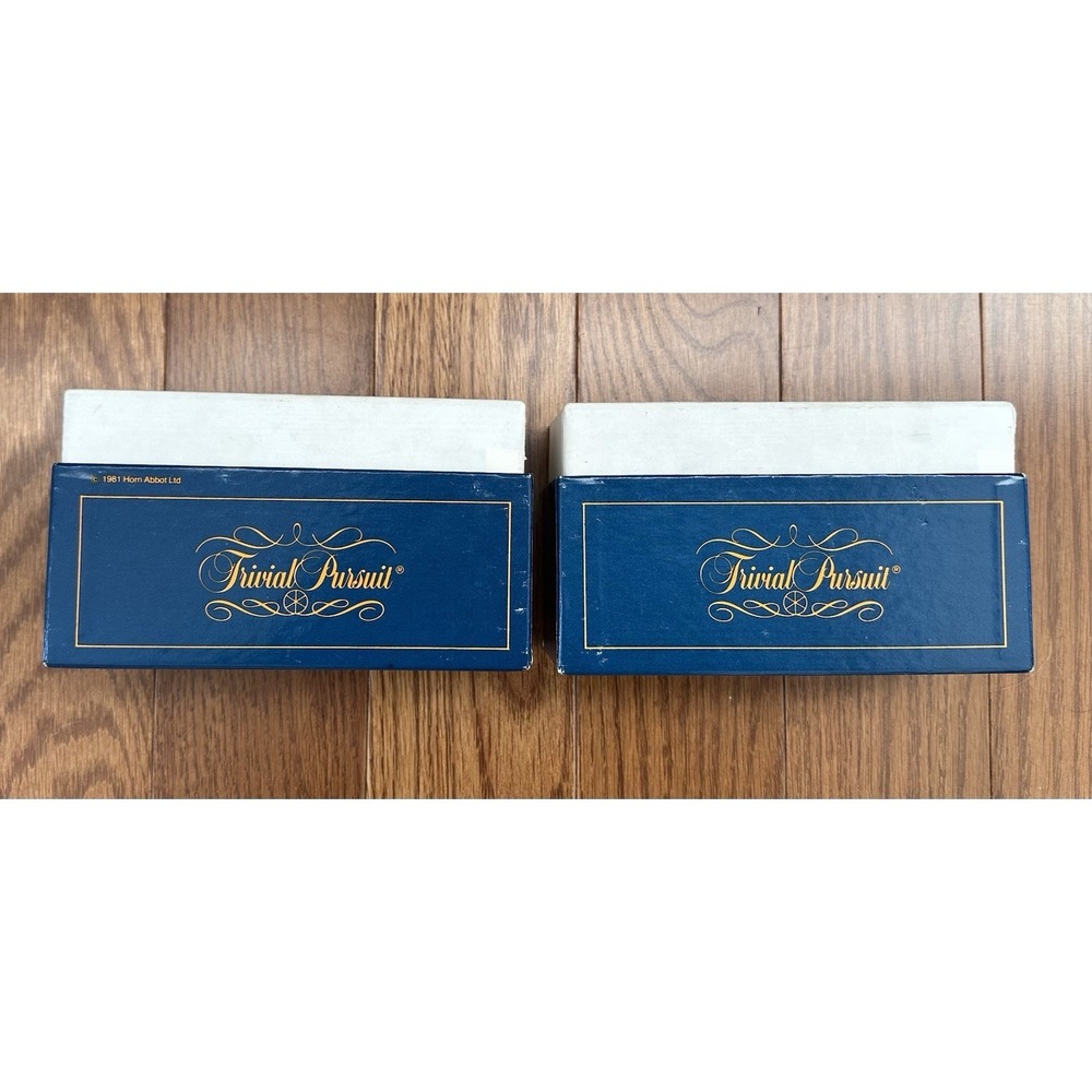 Trivial Pursuit Master Game‎ Genus Edition 1981 2 Decks Card Sets Cards Genus 1